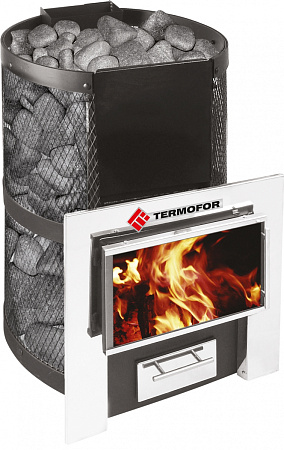 Печь Термофор Кольчуга 14-18 (панорамная дверца+парогенератор)